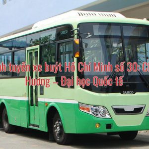 Lộ trình tuyến xe buýt Hồ Chí Minh số 30: Chợ Tân Hương – Đại học Quốc tế